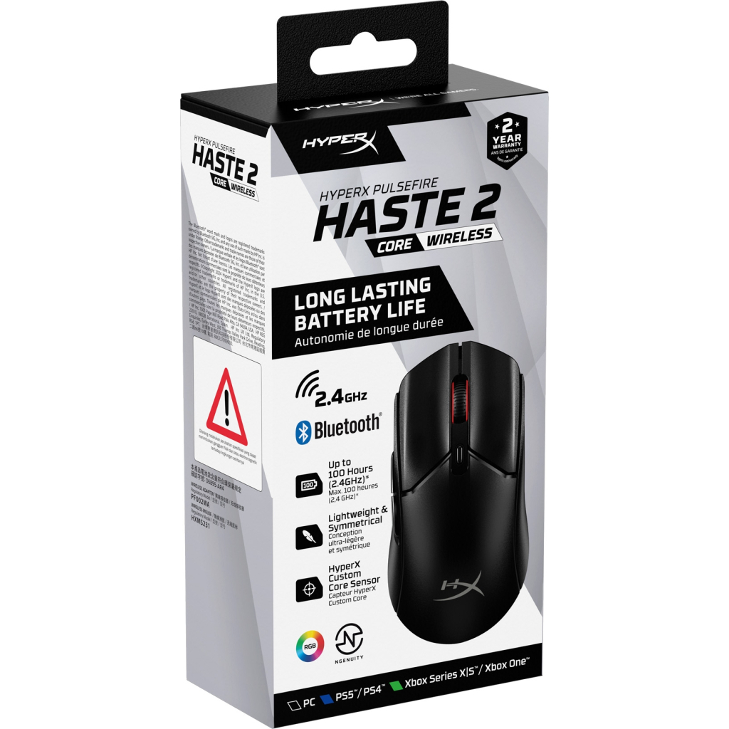 Мишка HyperX Pulsefire Haste 2 Core Wireless Black (8R2E6AA) - зображення 10