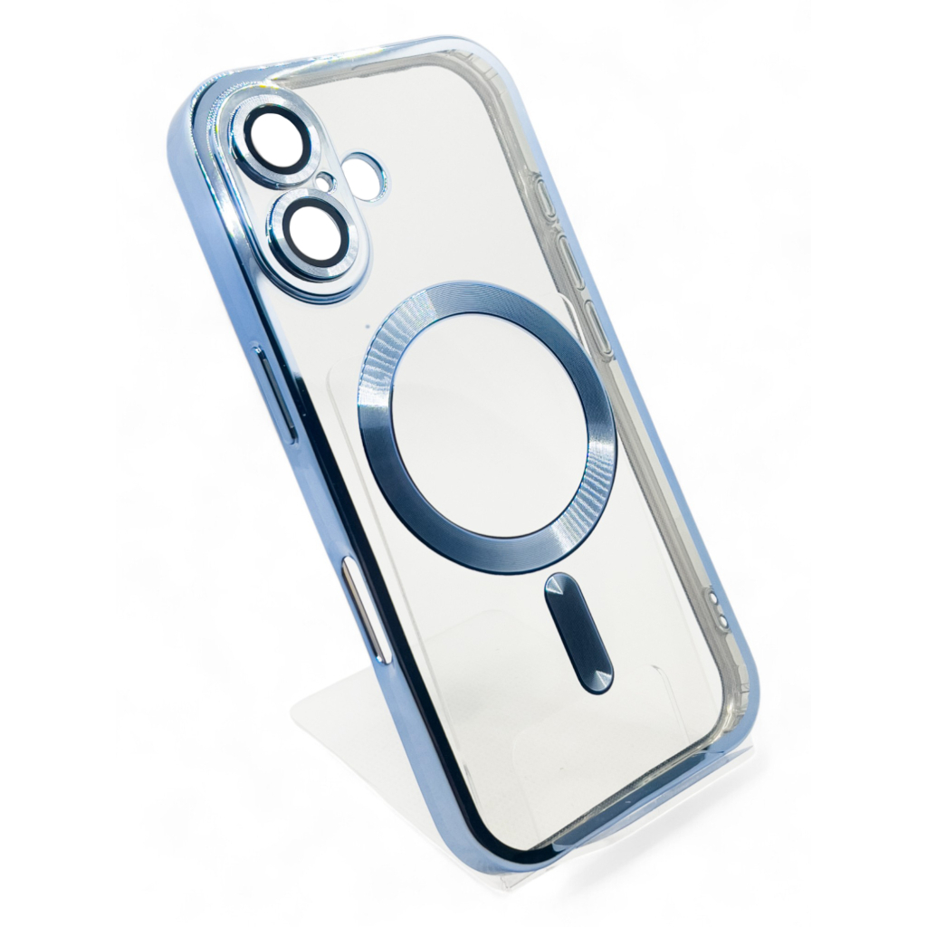 Чохол до мобільного телефона BeCover TPU Chrome Case (MagSafe) для Apple iPhone 16 Sierra Blue (712072) - зображення 2