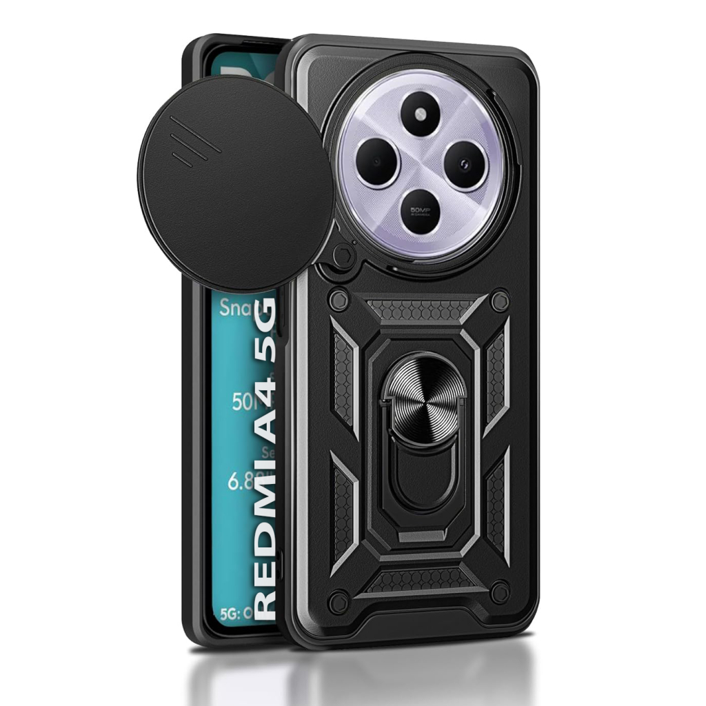 Чохол до мобільного телефона BeCover Military Xiaomi Redmi A4 5G Black (712875) - зображення 1