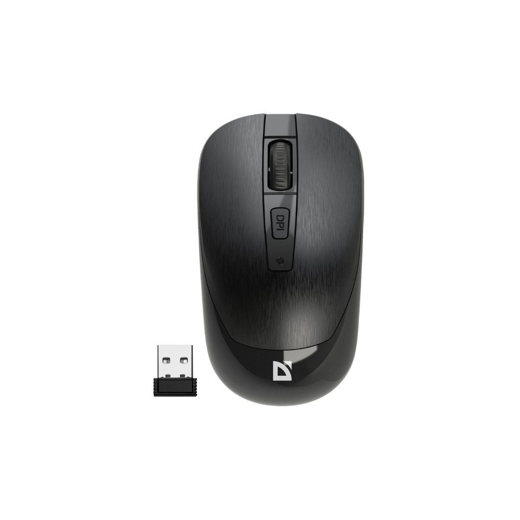 Мишка Defender Wave MM-995 Silent Wireless Black (52995) - зображення 1
