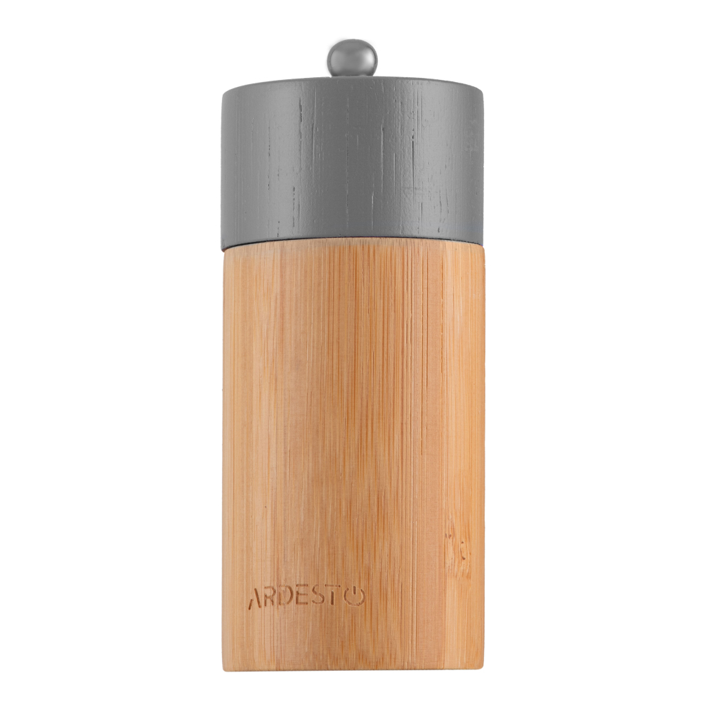 Млинок для спецій Ardesto Midori, Набір 2 шт х 35мл для солі та перцю сірий, білий (AR1411B) - зображення 4