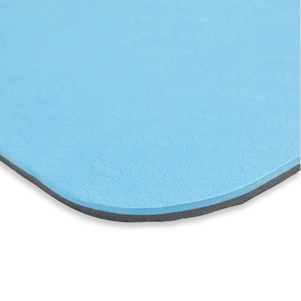 Килимок для йоги Toorx Professional TPE 183 х 60 х 0,6 см Azzurro/Antracite (MAT-183) (931141) - зображення 4