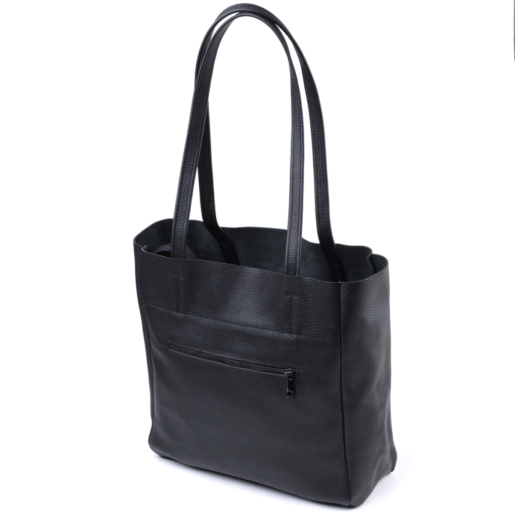 Сумка Shvigel З натуральної шкіри Чорна (22845) - зображення 2