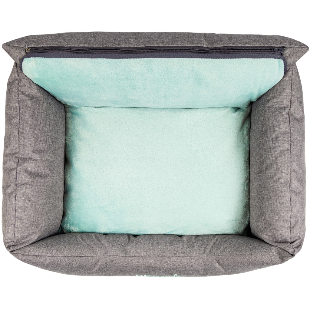 Лежак для тварин Природа "PRIME" (66х52х24 см) Сіро-м'ятний (4823082417575) - зображення 3