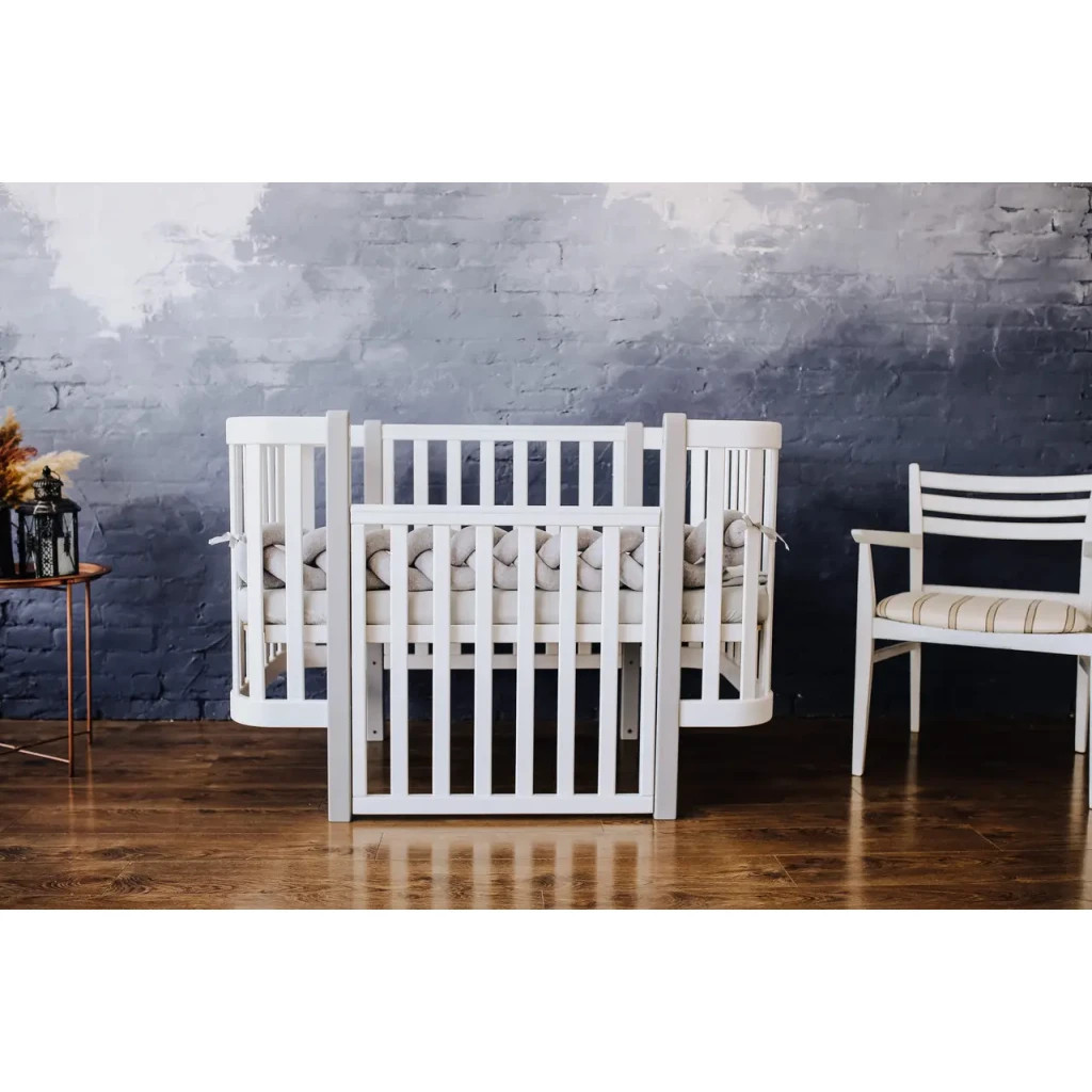 Ліжечко Angelo Magic біле (біло-сіре) 120х60 (12001) - зображення 4