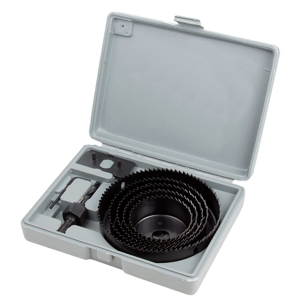 Коронка Sigma по дереву набірна 64, 76, 89, 102, 127 мм, кейс (1520081) - зображення 2