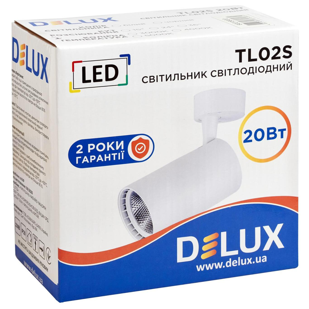 Спот Delux TL02S 20 Вт 4000K (90015900) - зображення 2