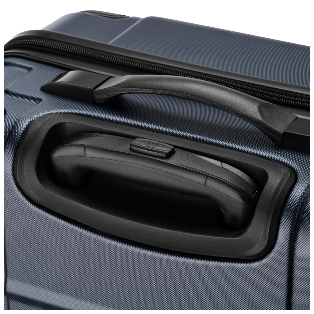 Валіза Wenger Amplar, мала, пластик, 4 колеса, синя (653144) - зображення 12