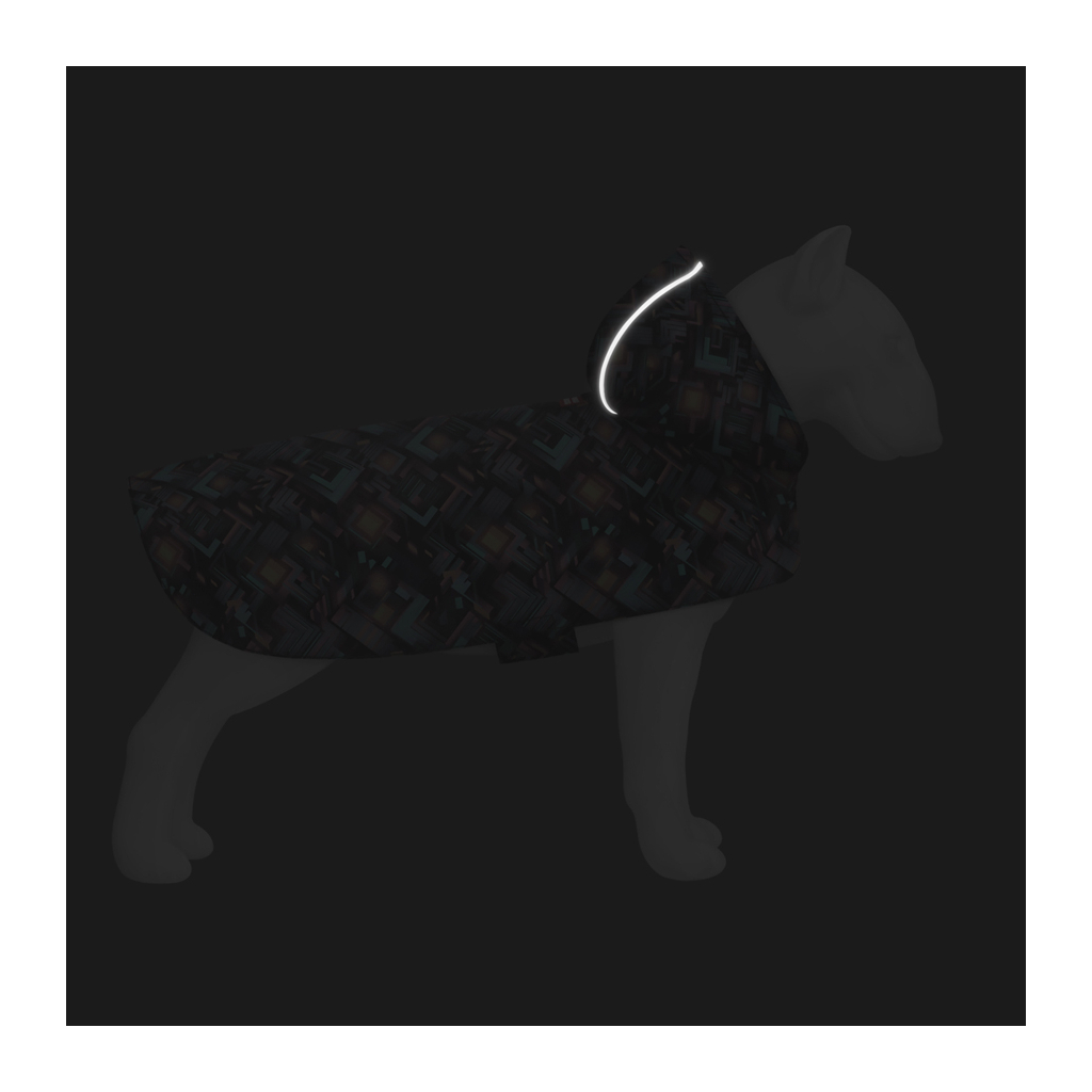 Дощовик для тварин WAUDOG Clothes Накидка з капюшоном Нескінченні світи XL (359-4058) - зображення 5