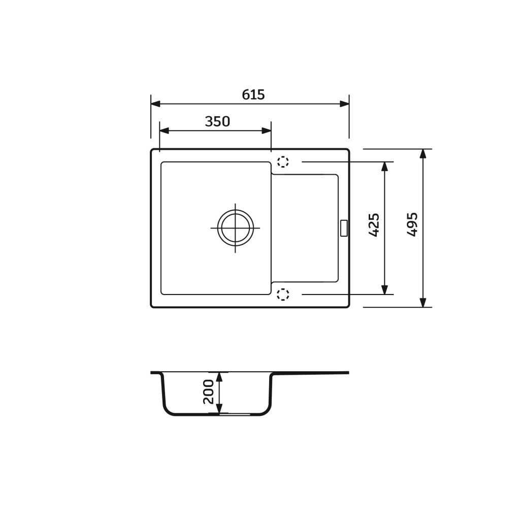 Мийка кухонна Adamant Minimal сірий + змішувач (1824296912304) - зображення 6