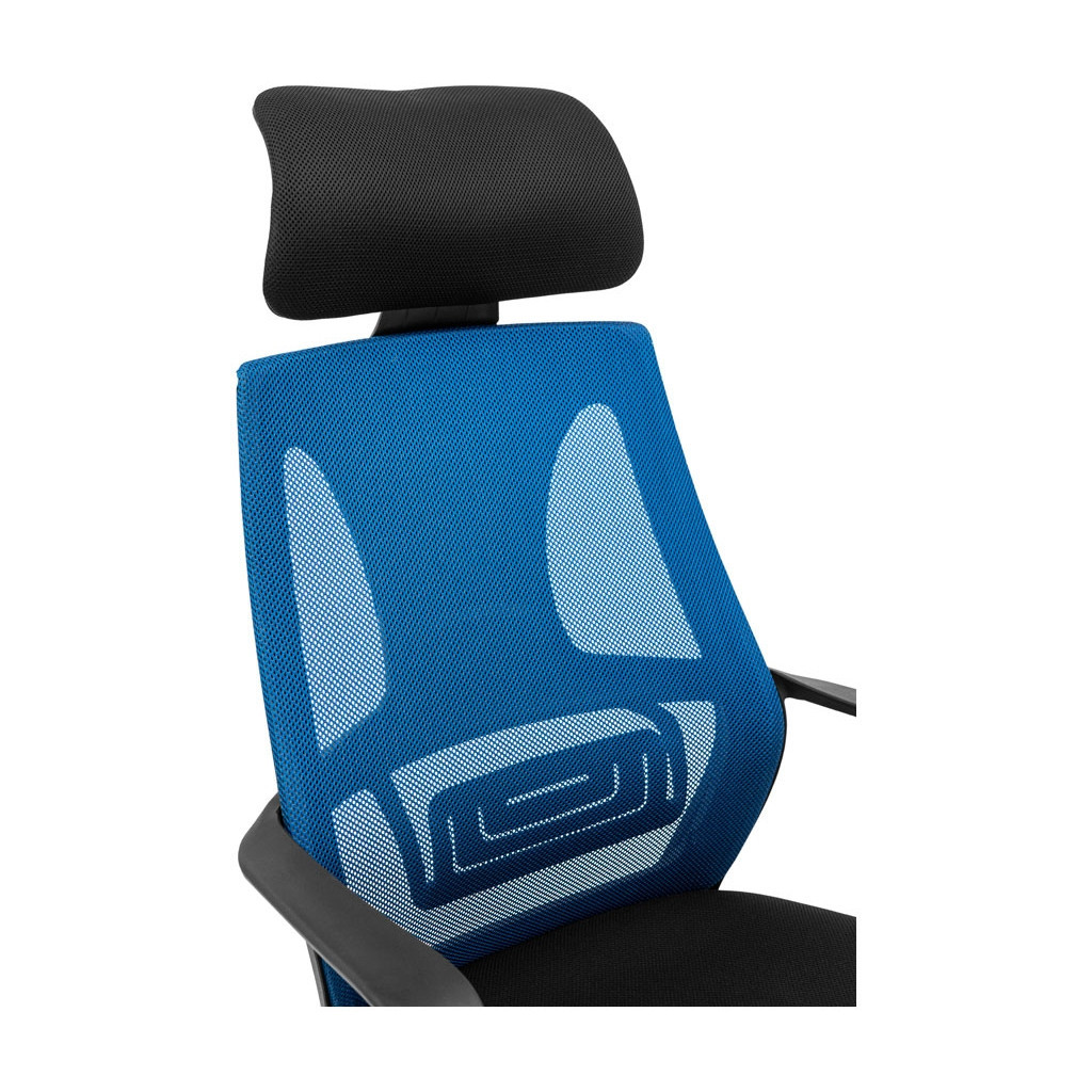 Офісне крісло Richman Профі Пластик Піастра Сітка чорна + синя (ADD0003190) - зображення 5