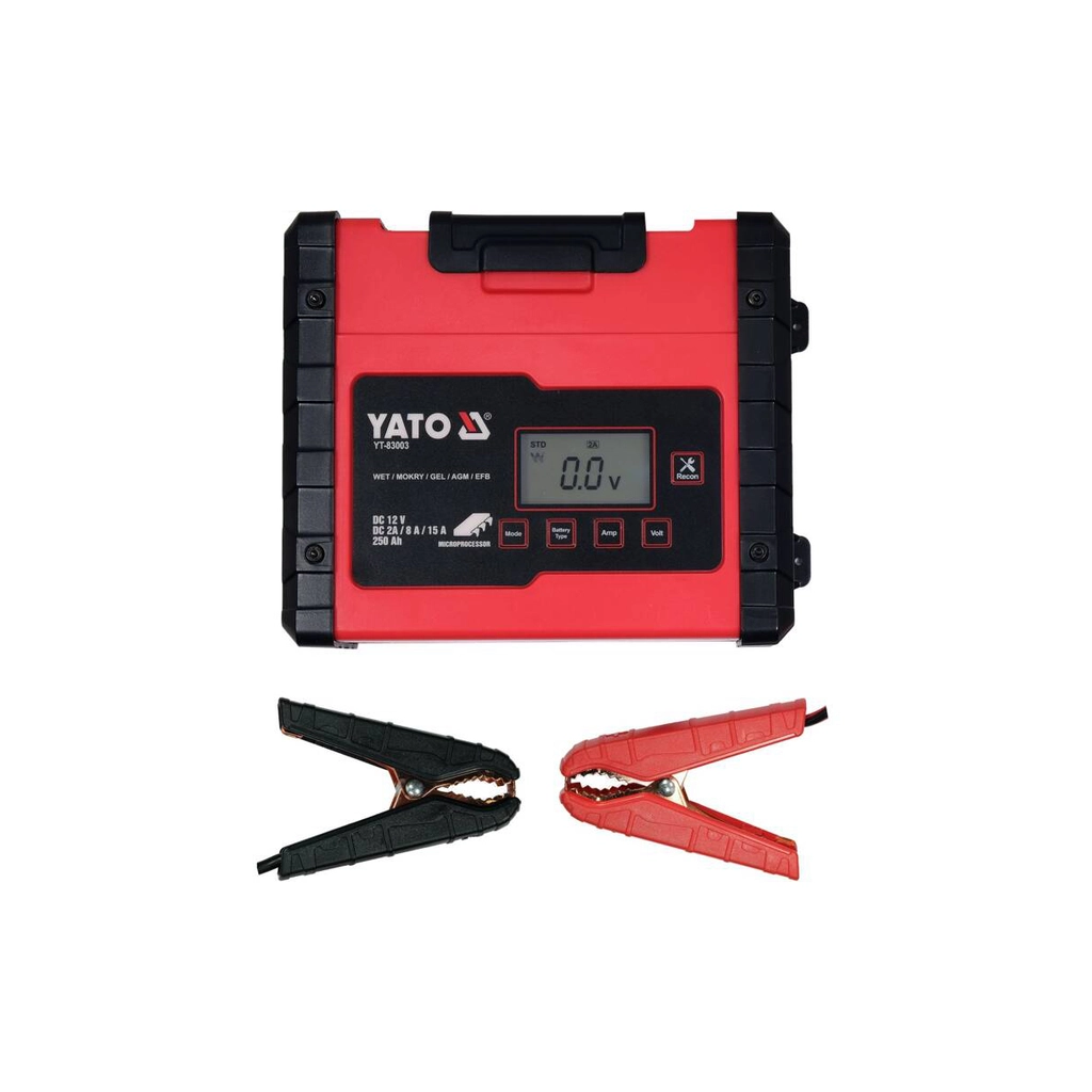 Зарядний пристрій для автомобільного акумулятора Yato YT-83003 - изображение 1