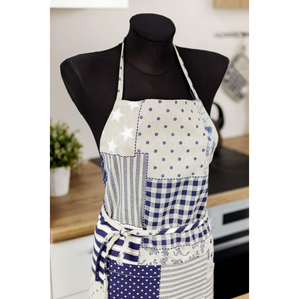Фартух Прованс Печворк синій (031634) - зображення 4