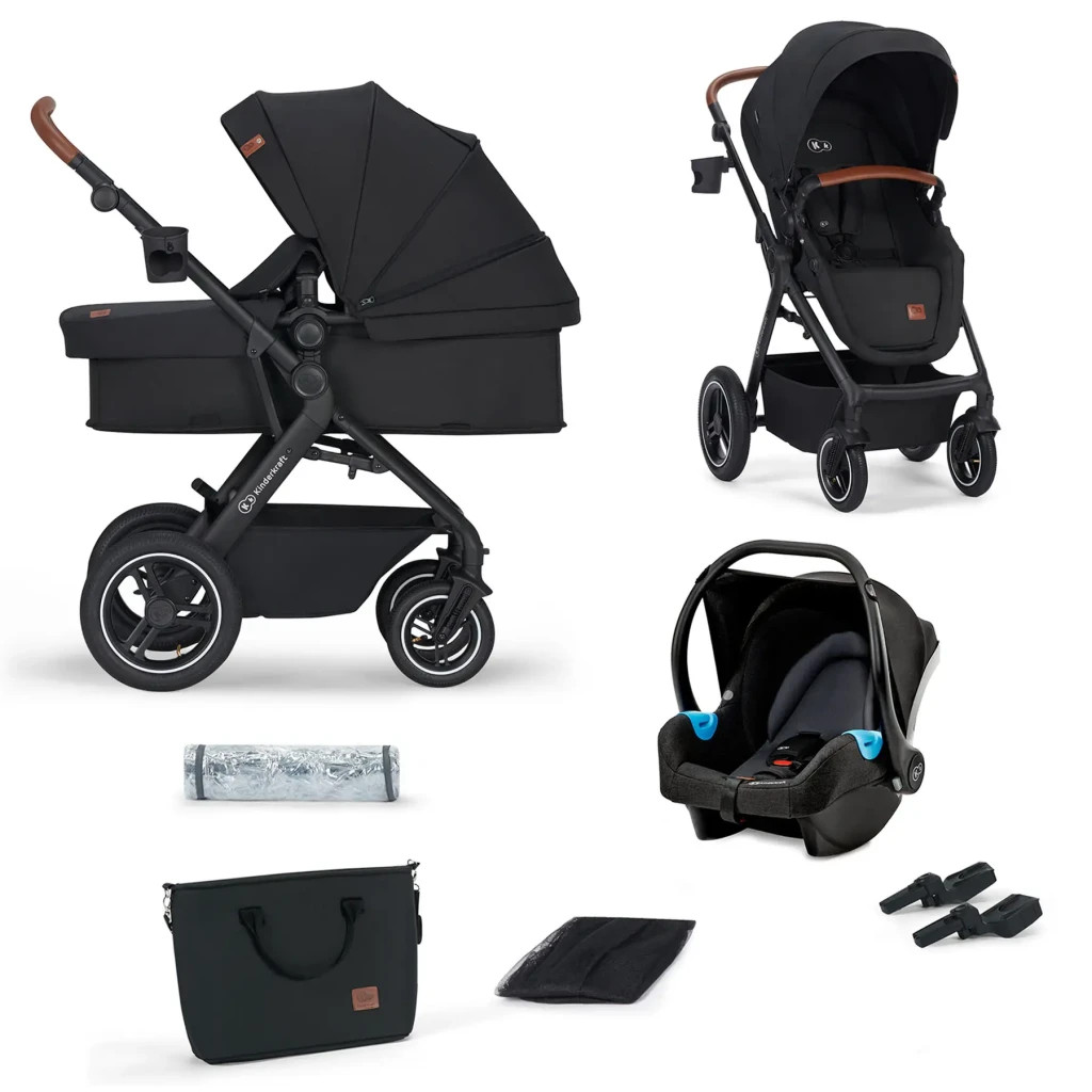 Коляска Kinderkraft 3 в 1 B-Tour Deep Black (KSBTOU00BLK3000) (5902533918966) - зображення 1