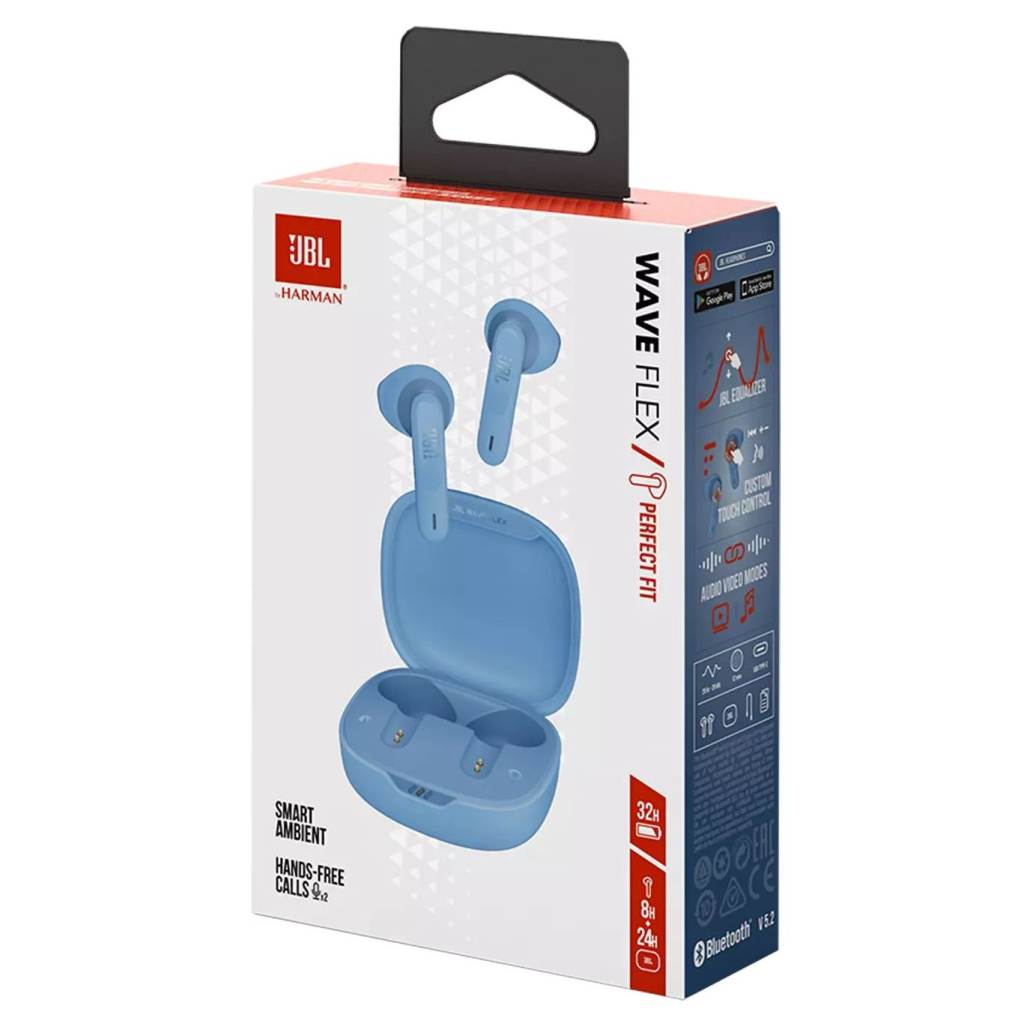 Навушники JBL Wave Flex TWS Blue (JBLWFLEXBLU) - зображення 10