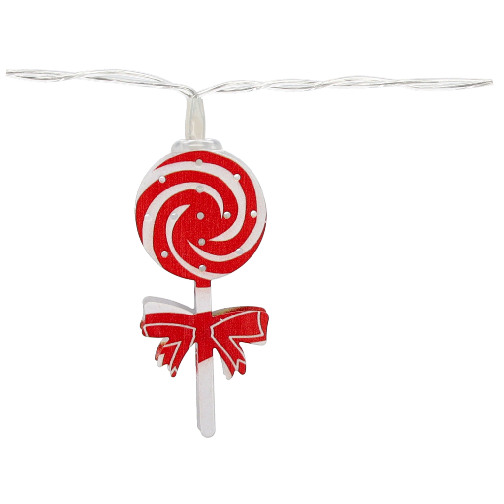 Гірлянда Chomik Новорічні атрибути 10 LED теплий білий, IP20, 2хАА (5900779854024) - зображення 6