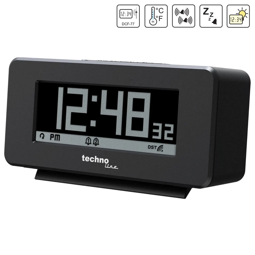Настільний годинник Technoline WT295 Black (DAS302982) - зображення 5