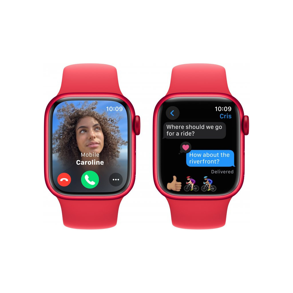 Смарт-годинник Apple Watch Series 9 GPS 45mm (PRODUCT) RED Aluminium Case with (PRODUCT) RED Sport Band - M/L (MRXK3QP/A) - зображення 6