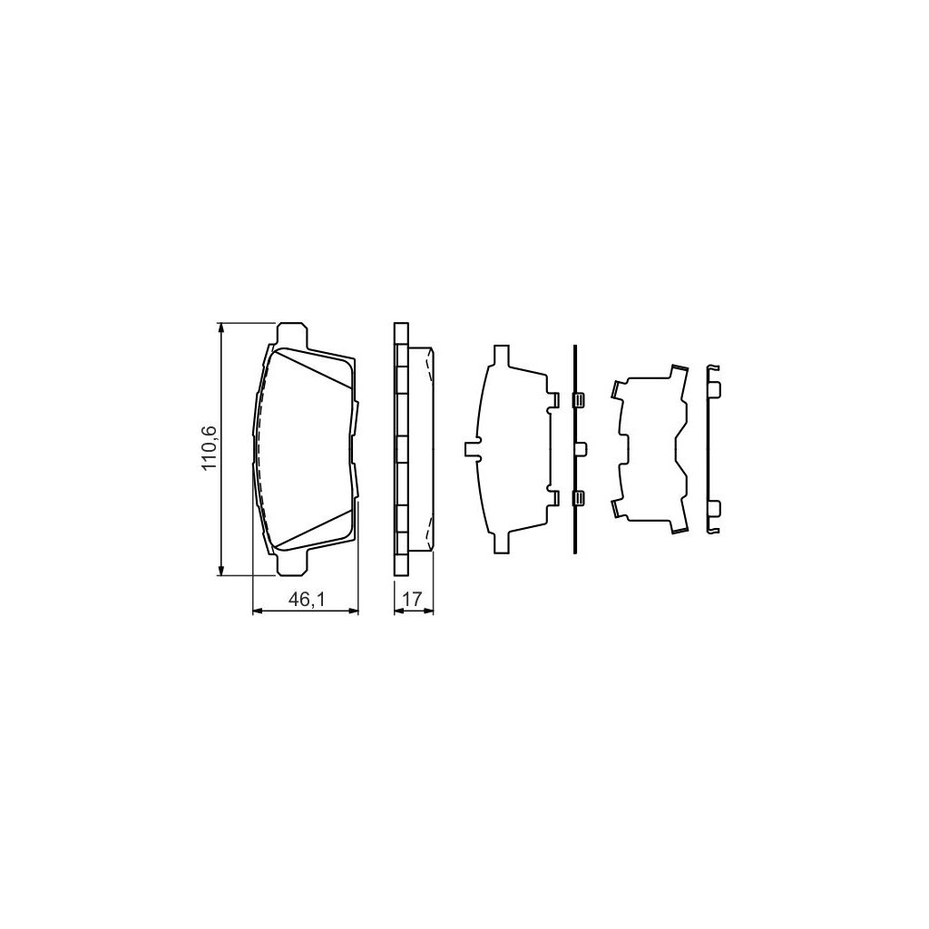 Гальмівні колодки Bosch 0 986 494 376 - зображення 2