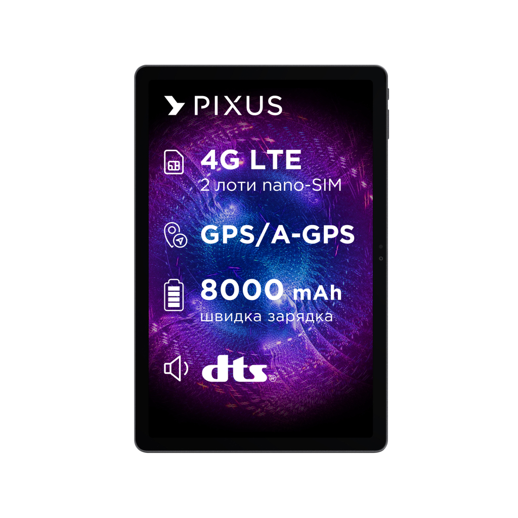 Планшет Pixus Titan 10.95" 8/256GB LTE чохол+зарядка, metal, graphite (4897058531763) - picture 3