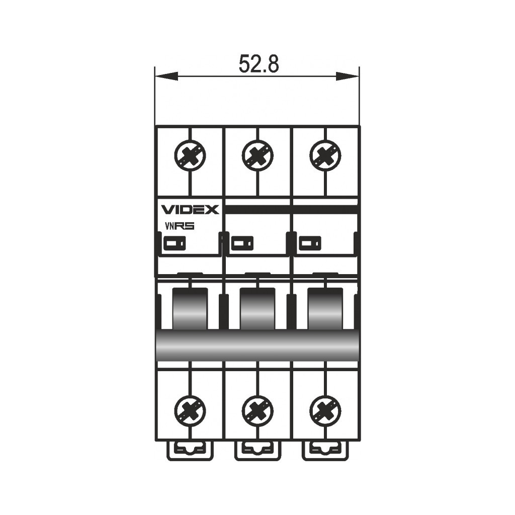 Вимикач навантаження Videx 3п 63А VF-RS-VN363 RESIST - зображення 5