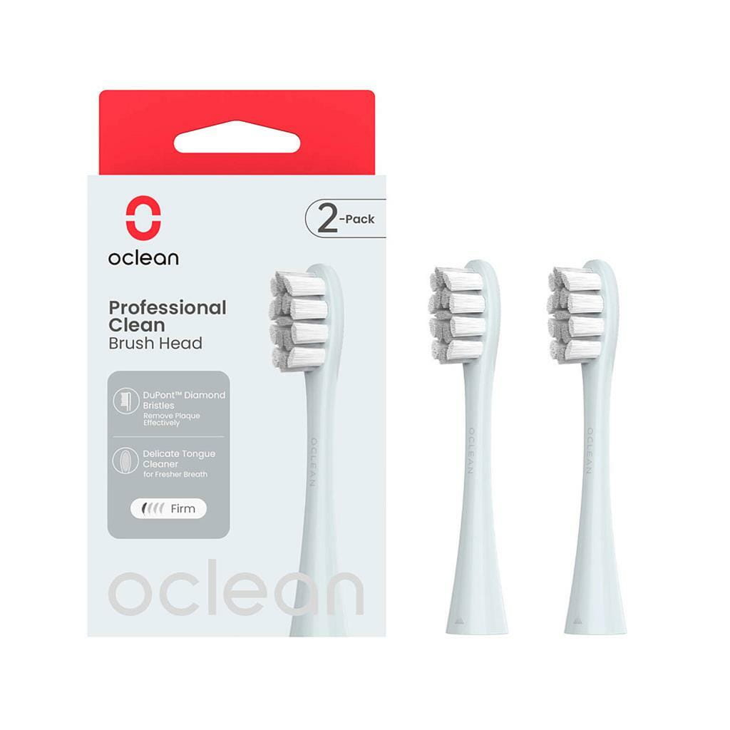 Насадка для зубної щітки Oclean P1C9 Brush Head Silver 2шт (6970810554038) - зображення 1