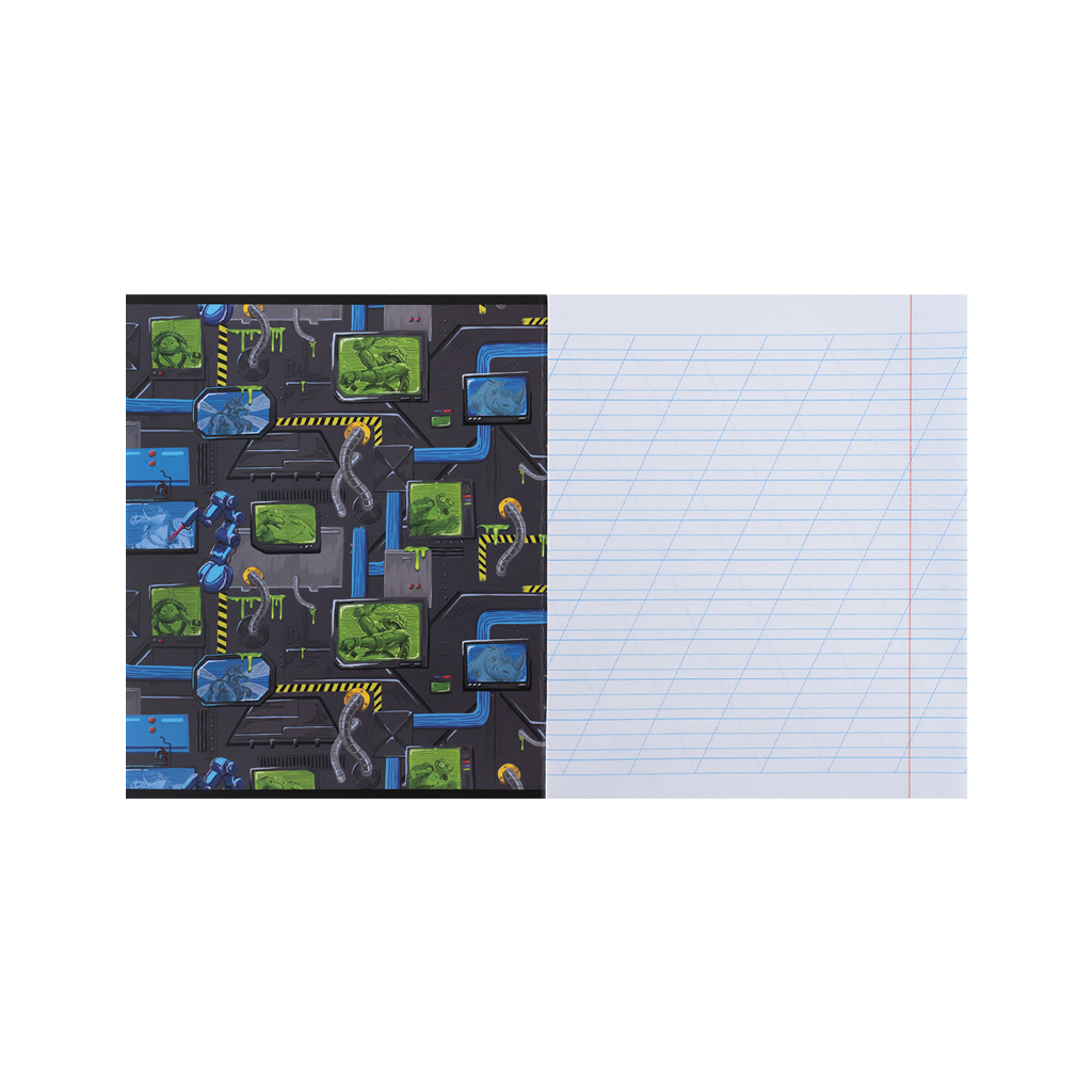 Зошит Kite Ninja Turtles, 12 аркушів, коса лінія (NT25-235) - зображення 2