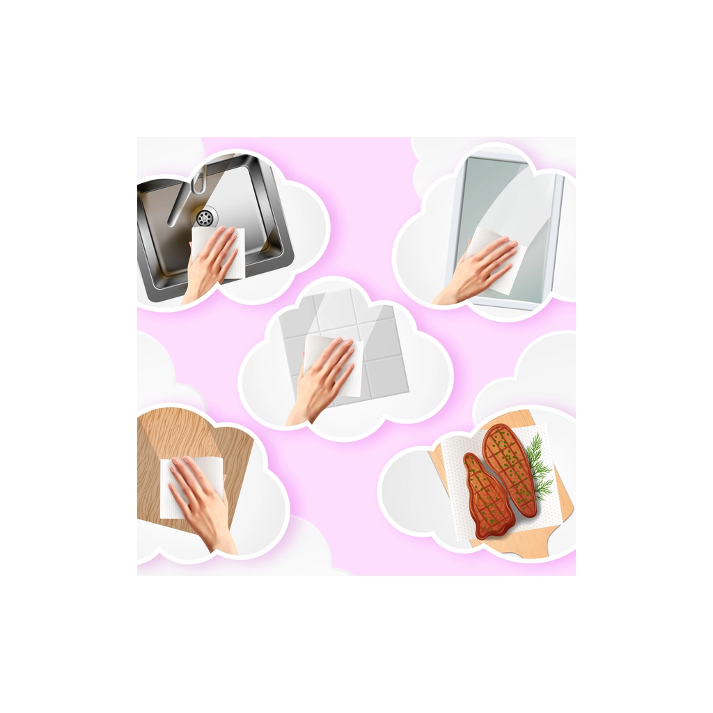 Паперові рушники Chisto Softa King Roll 2 шари 750 відривів 1 рулон (4823098415435) - зображення 5