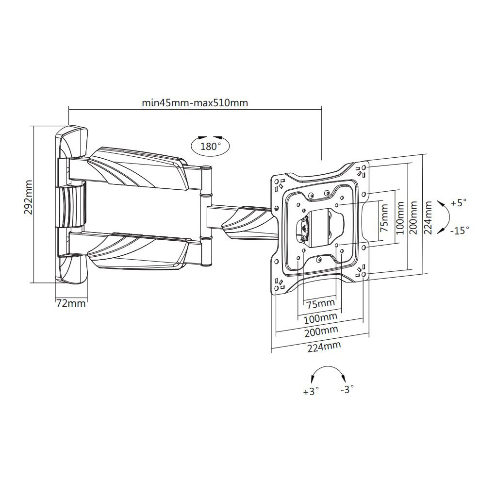 Кронштейн Brateck LPA50-223 - зображення 9