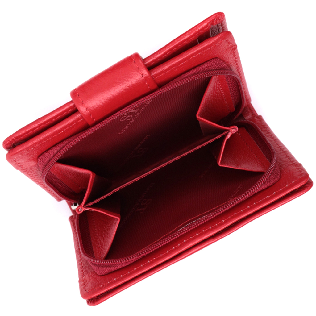 Гаманець ST Leather З натуральної шкіри Червоний (22714) - изображение 9