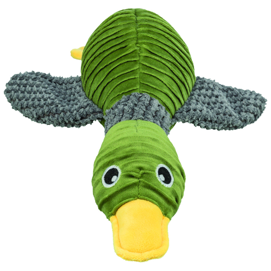 Іграшка для собак Trixie Качка плюшева З перероблених матеріалів 40 см (4011905360973) - зображення 2