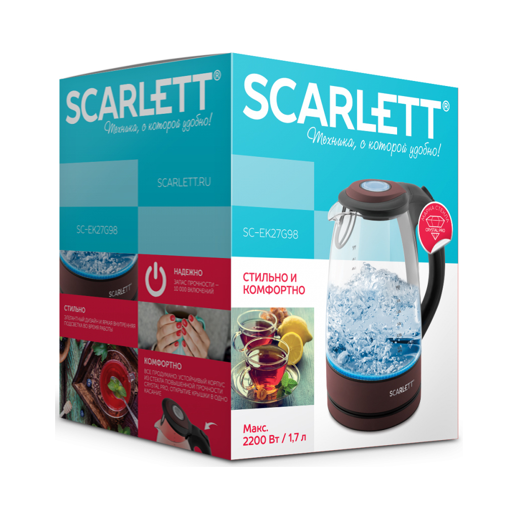 Електрочайник Scarlett SC-EK27G98 - зображення 8