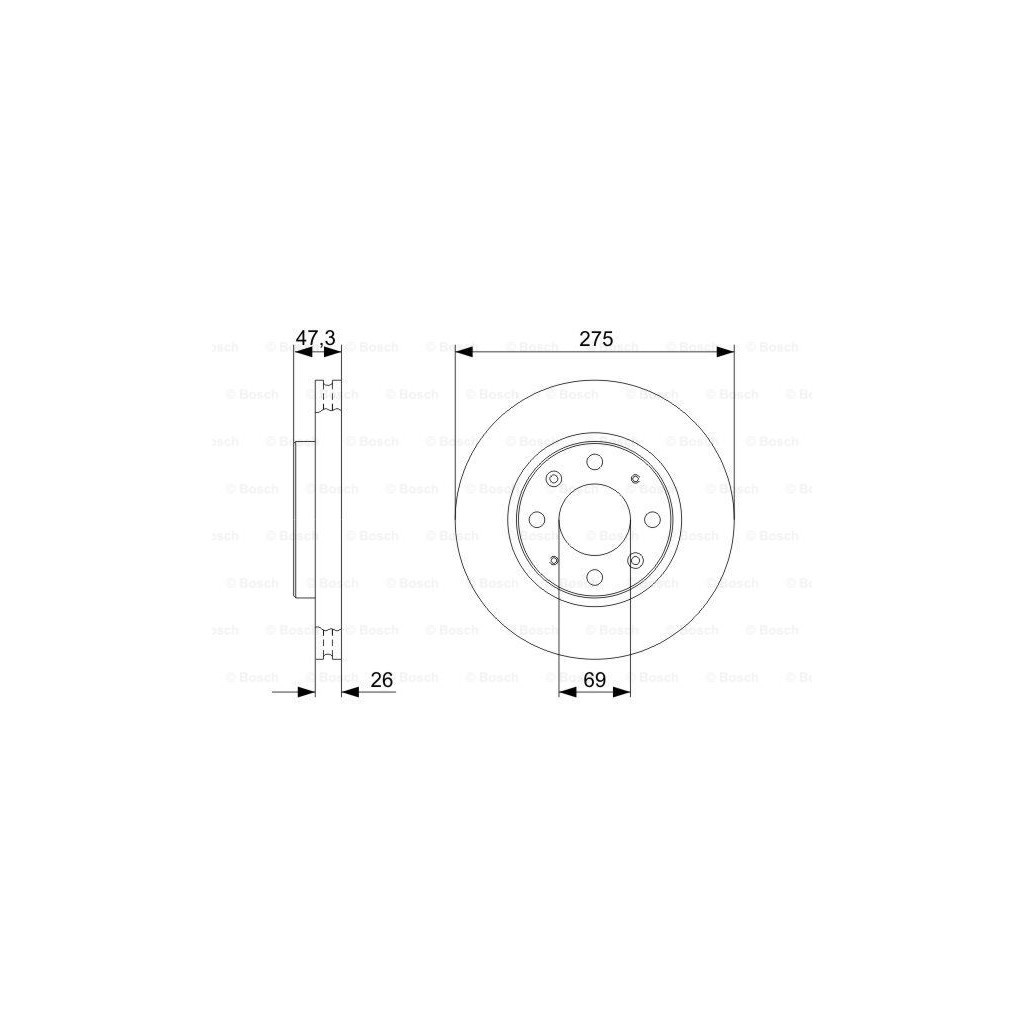 Гальмівний диск Bosch 0 986 479 369 - зображення 5