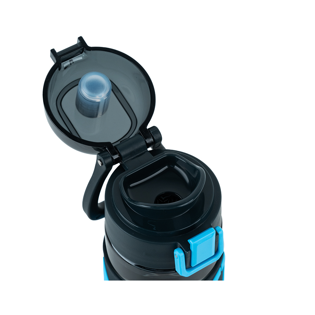 Пляшка для води Kite 680 мл чорно-блакитна (K25-1233-2) - зображення 3