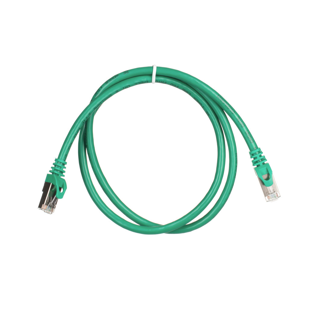 Патч-корд 1м S/FTP Cat 6 CU PVC 26AWG 7/0.16 green 2E (2E-PC6SFTPCOP-100GRN) - зображення 2
