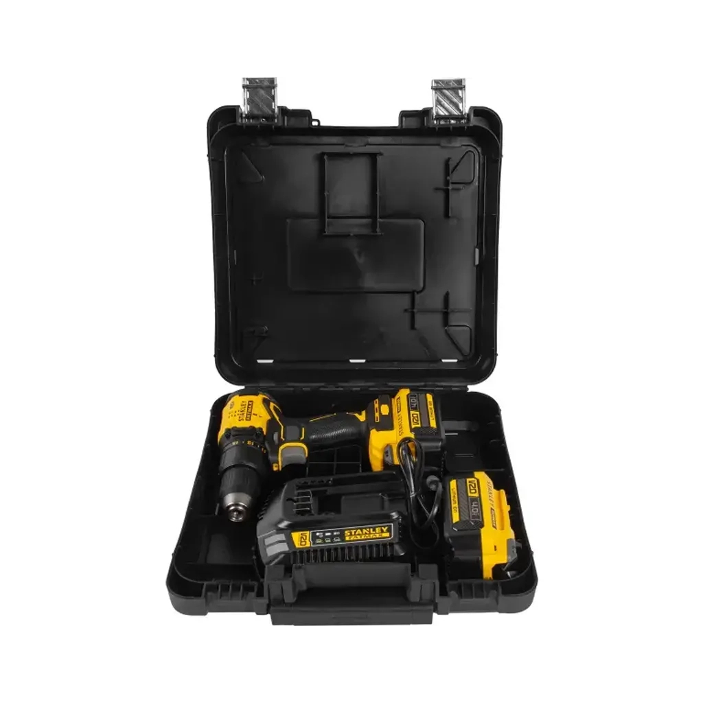 Шуруповерт Stanley FatMax, Li-lon 18V, 2x4Ah, 60 Нм, 0-600/1900 об/хв, 3.3 кг, кейс (SBD710M2K) - зображення 4