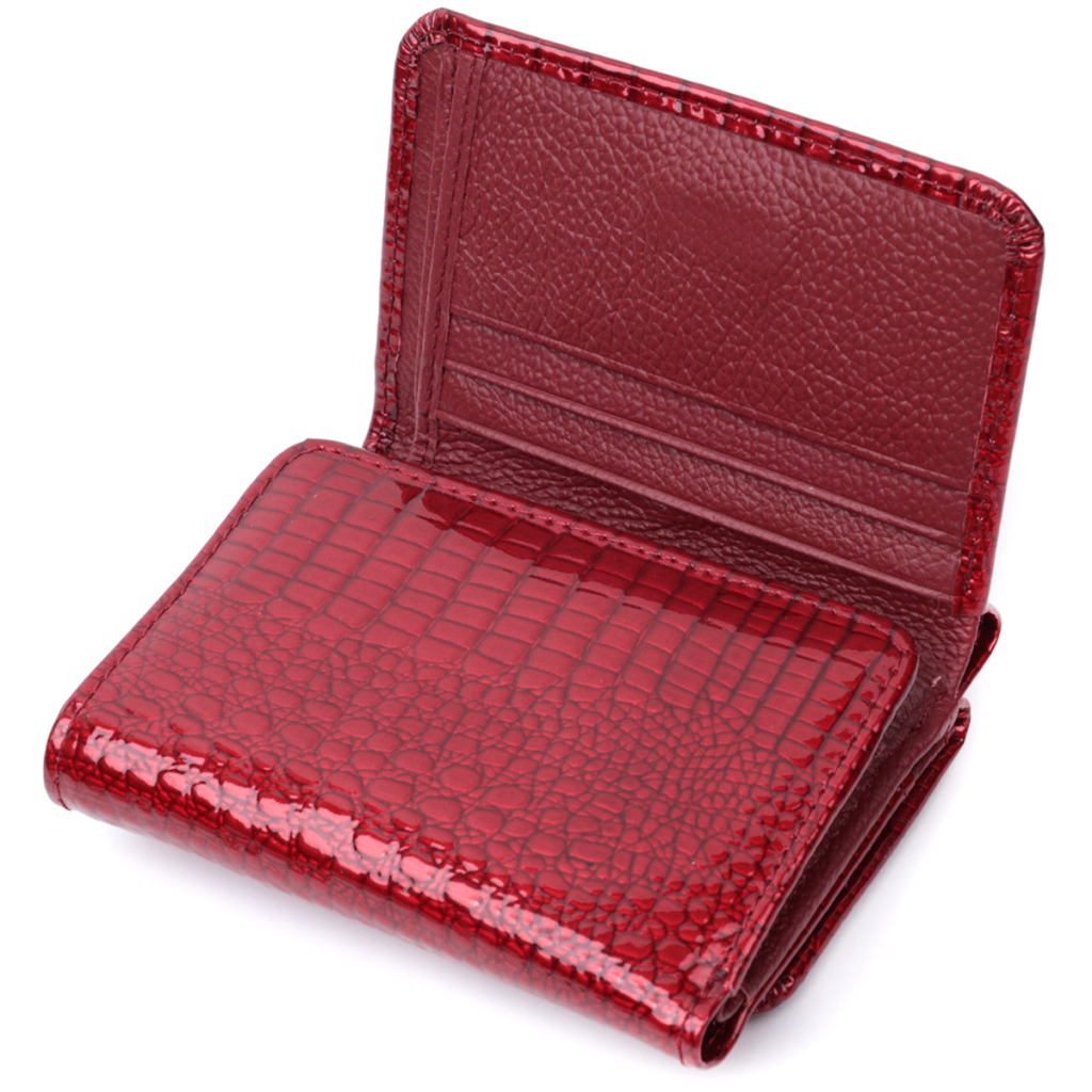 Гаманець ST Leather З натуральної шкіри Червоний (22731) - зображення 6