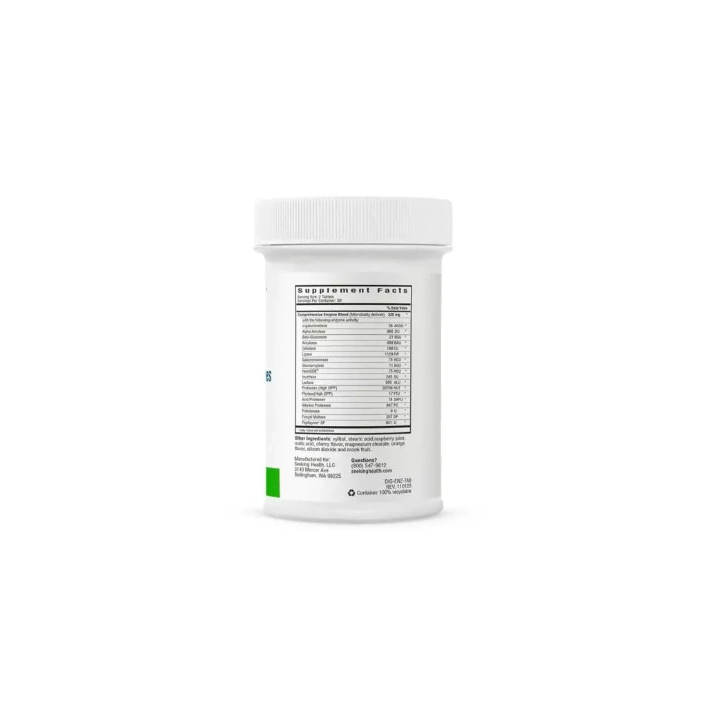 Вітамінно-мінеральний комплекс Seeking Health Травні ферменти, Digestive Enzymes, 60 жувальних та (SKH-52184) - зображення 2