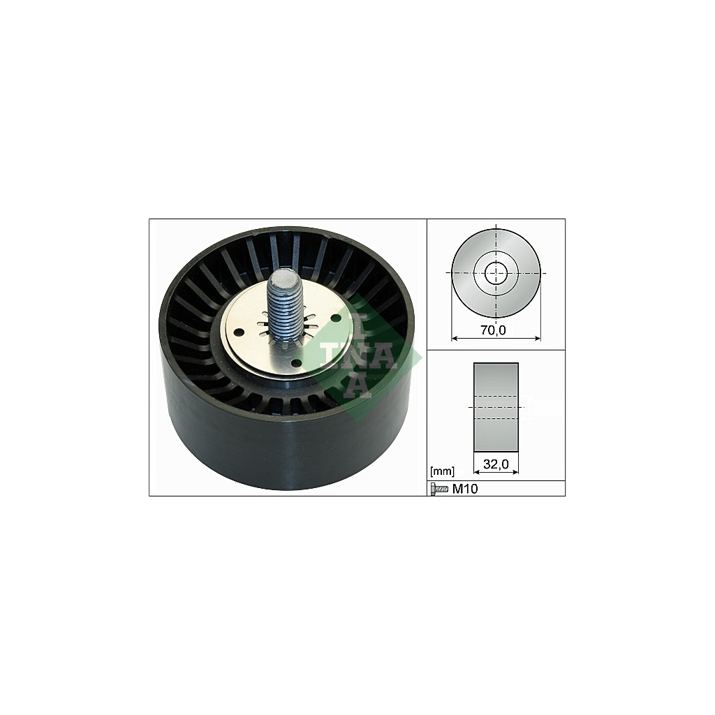 Ролик натягувача ременя INA 532 0735 10 - зображення 1