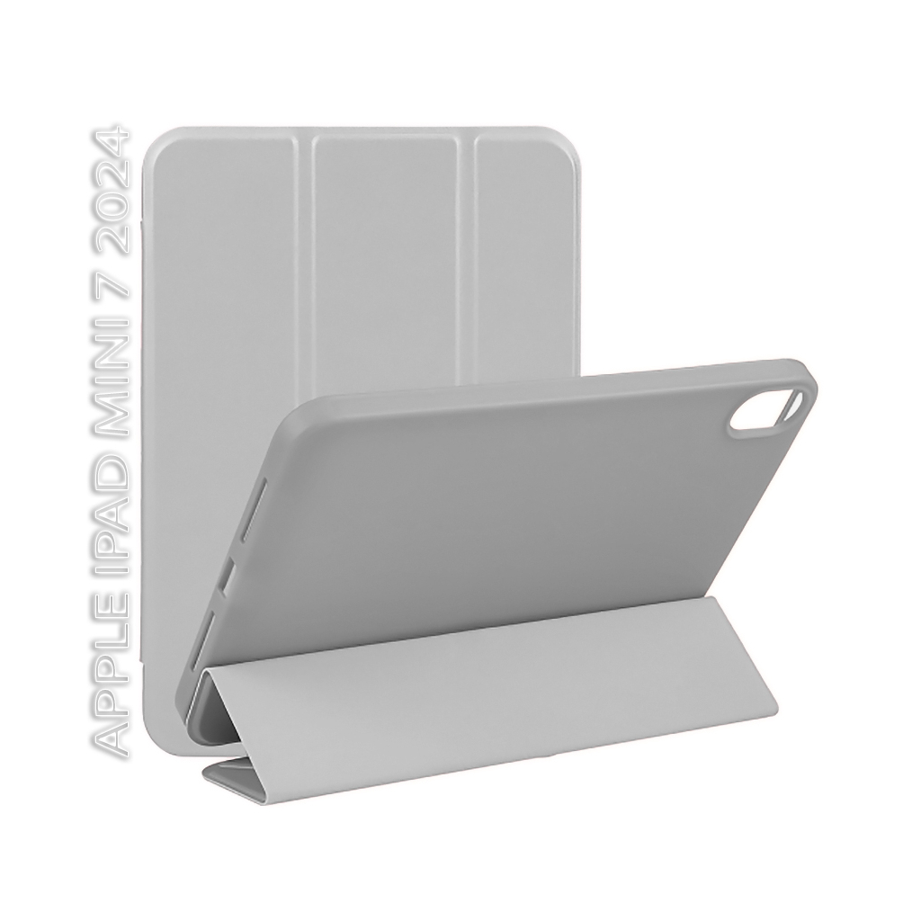 Чохол до планшета BeCover Tri Fold Hard TPU Apple iPad Mini 7 2024 Gray (712446) - зображення 1