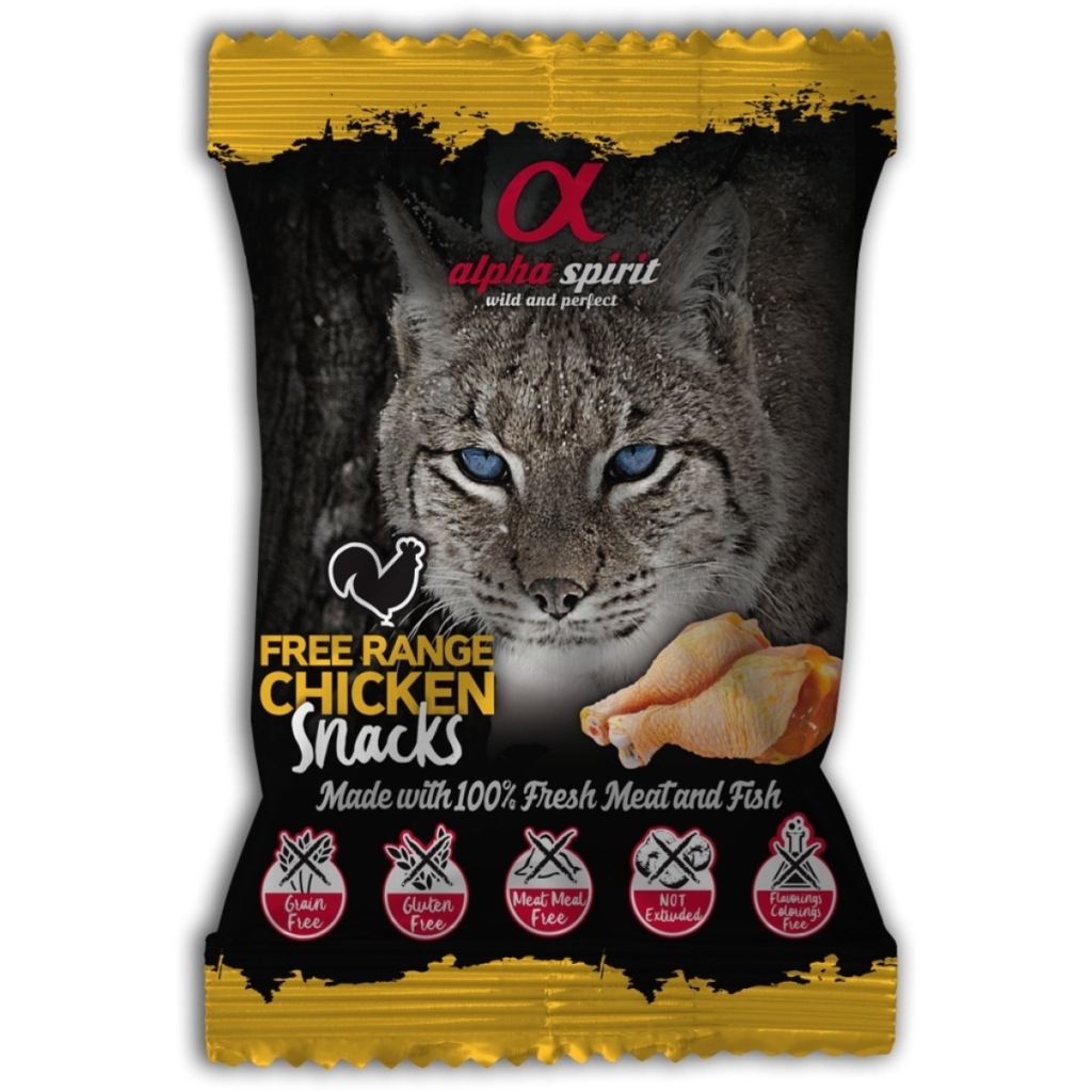 Ласощі для котів Alpha Spirit Chicken Snacks 50 г (8436586310103) - зображення 1