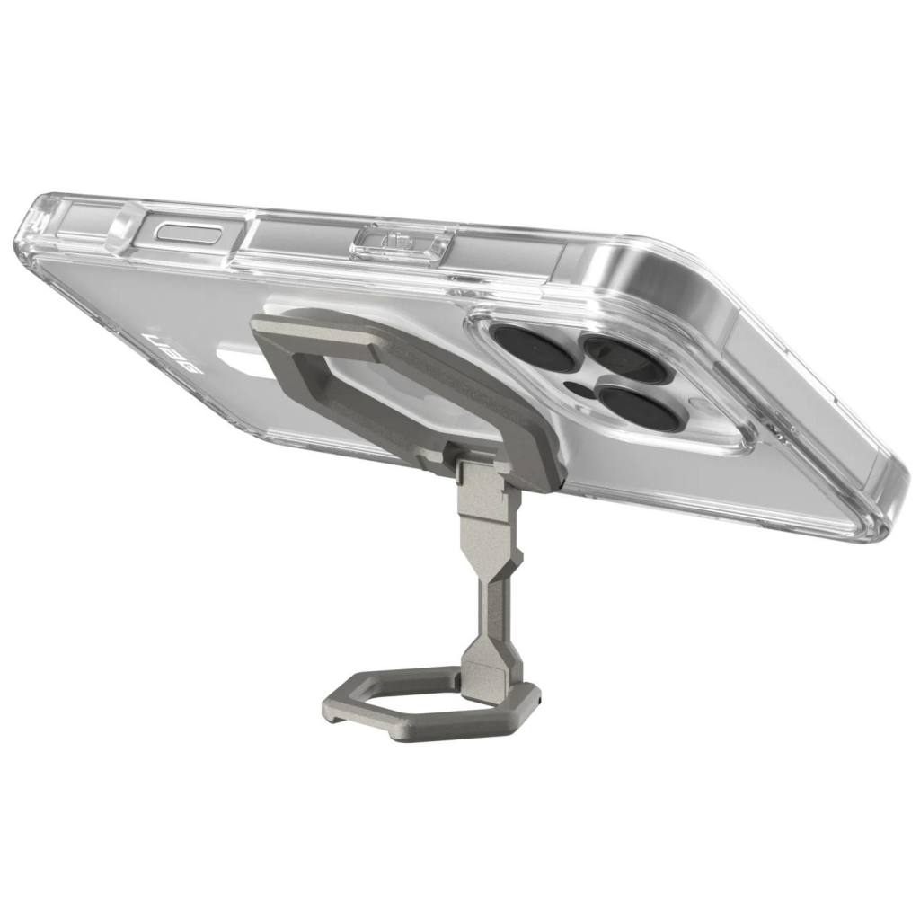 Чохол до мобільного телефона UAG Apple iPhone 16 Pro Max Plyo MagSafe Ice White/Titanium Stand (1144811BV01) - зображення 5