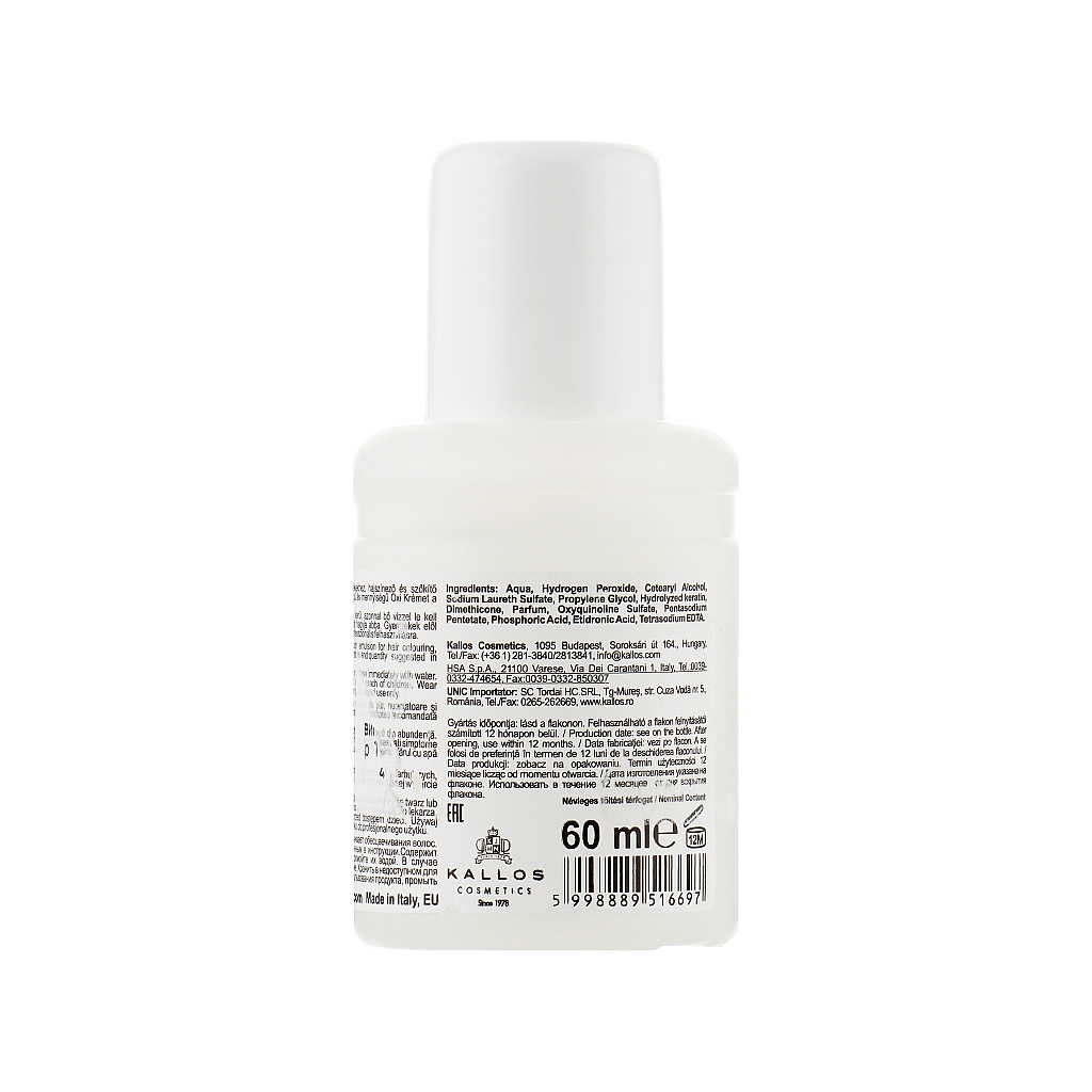 Окислювач для волосся Kallos Cosmetics Oxi Oxidation Emulsion With Parfum 6% 60 мл (5998889516697) - изображение 2