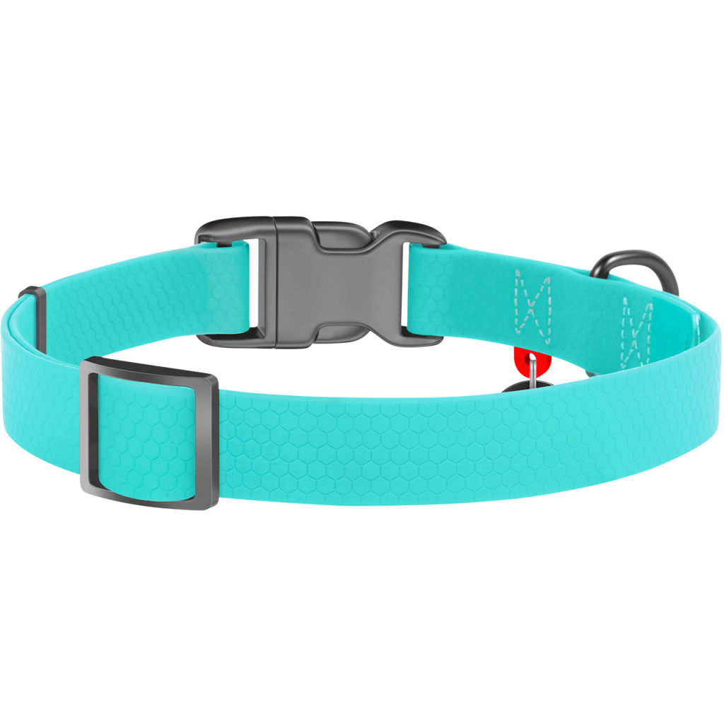 Нашийник для тварин WAUDOG Waterproof пластикова пряжка-фастекс Ш 25 мм Д 34-49 см ментол (2776) - зображення 2