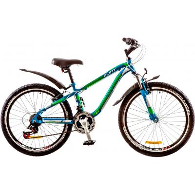 Велосипед Discovery 24" FLINT 2018 AM 14G DD рама-13" St сіньо-біло-зелений (OPS-DIS-24-078) - зображення 1