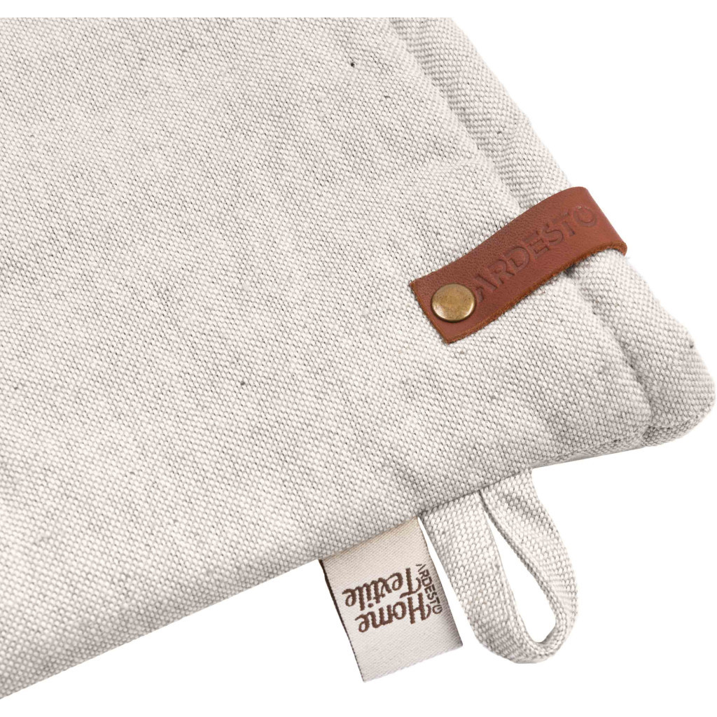 Кухонна прихватка Ardesto Рукавичка Oliver, 18х30 см, 100% бавовна, нап-ч: ватин, сірий світлий (ART05OL) - зображення 5