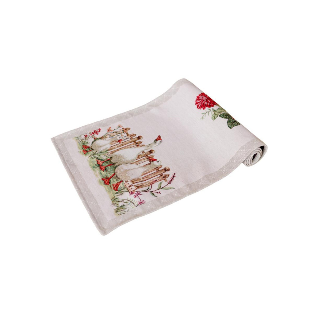 Доріжка на стіл Прованс гобеленова Велекодня Гуси 35х100 см (034161) - зображення 5