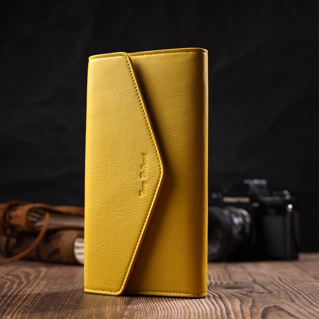 Портмоне Tony Bellucci З натуральної шкіри Жовте (21975) - зображення 8