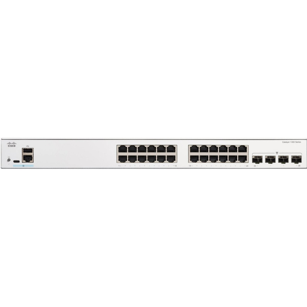 Комутатор мережевий Cisco C1300-24P-4G - зображення 1