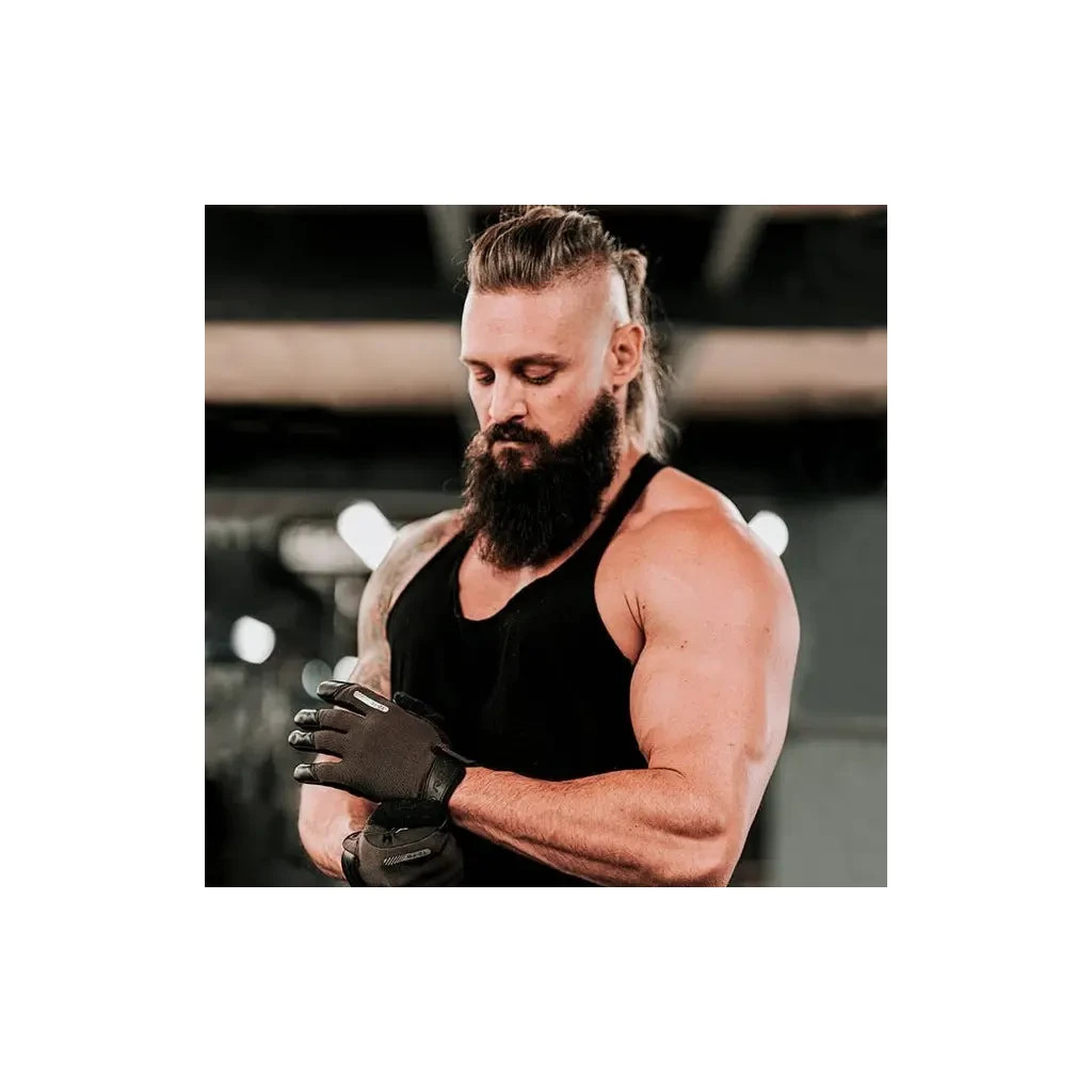 Рукавички для фітнесу RDX T2 Touch Screen Friendly Full Fingerf Army Green M (WGA-T2FA-M) - зображення 5